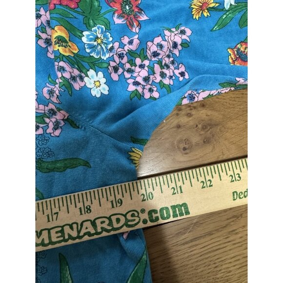 Talbots Women Charming Floral Button Down Cardigan Sweater Size Lp Floral Office - Picture 5 of 12